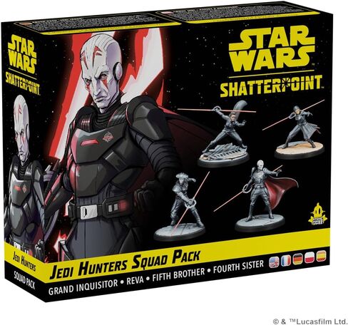 Star Wars Shatterpoint Jedi Hunters SQUAD PACK - لعبة منمنمات للطاولة، لعبة إستراتيجية للأطفال والكبار، للأعمار من 14 عامًا فما فوق، لاعبان، وقت لعب 90 دقيقة، مصنوعة بواسطة Atomic Mass Games in Saudi Arabia