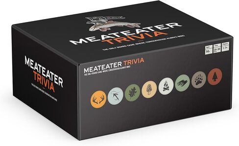 MeatEater Trivia Board Game - Hunting, Fishing & Outdoor Knowledge Quiz Game with 800 Questions Great for Family Game Night, Barbeques & Parties in Saudi Arabia