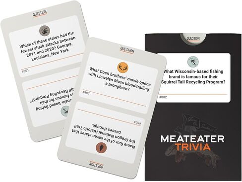 MeatEater Trivia Board Game - Hunting, Fishing & Outdoor Knowledge Quiz Game with 800 Questions Great for Family Game Night, Barbeques & Parties in Saudi Arabia