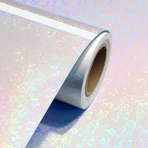 Livelynine Glitter Floral Clear Contact Paper Peel and Stick Holographic sticker Laminate Flower Self Laminating Sheets for Stickers Posters Sparkle Transparent Contact Paper Crafts Adhesive 15.8x78.8 in Saudi Arabia