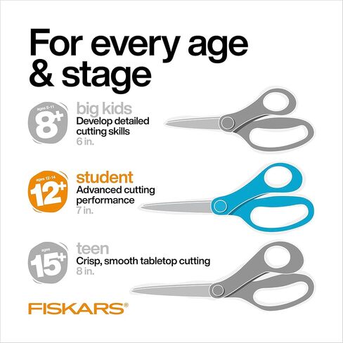 Fiskars® Student Designer Non-stick Scissors, Neon Swirls (7 in.) - 2023 in Saudi Arabia