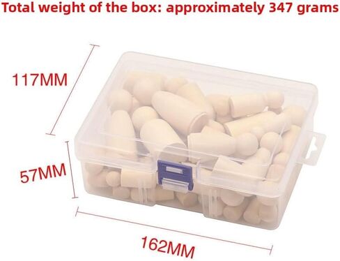 50 عبوة من الدمى والأشكال الخشبية غير المكتملة - أشكال وأحجام متنوعة للحرف اليدوية والرسم وديكور المنزل in Kuwait