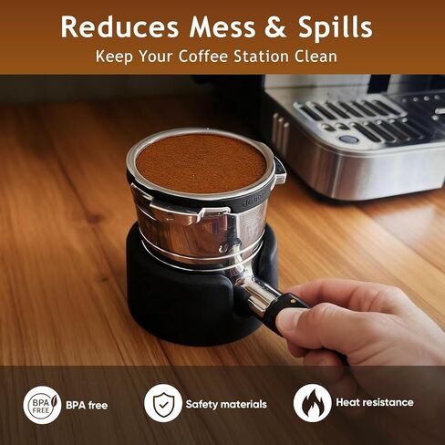 Ninja Cafe Luxe Accessories, Lwuzkdo Coffee Tamper Base for Ninja Luxe Cafe ES601 701, Sturdy Coffee Tamper Station, Portafilter Holder Improving Tamping Stability and Extraction in Saudi Arabia