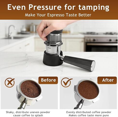 Ninja Cafe Luxe Accessories, Lwuzkdo Coffee Tamper Base for Ninja Luxe Cafe ES601 701, Sturdy Coffee Tamper Station, Portafilter Holder Improving Tamping Stability and Extraction in Saudi Arabia