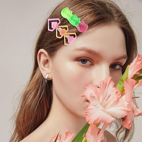 FineInno 4 Pcs Hair Clip Silicone Molds Resin Molds DIY Hair Clip Jewelry Casting Mold Hair Pin Epoxy Molds for Hair Pin, Bookmark, Pendant in Saudi Arabia