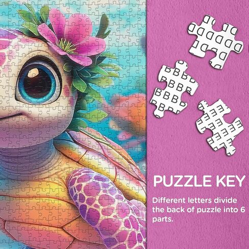 ألغاز الصور المقطوعة للسلحفاة البحرية 1000 قطعة للبالغين، ألغاز حيوانات المحيط لاركيبوز، ألغاز مرجانية صعبة مستحيلة لديكور المنزل in Kuwait