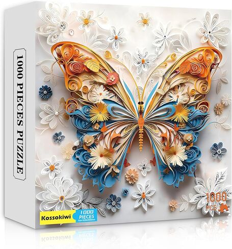 1000 Pcs Butterfly Puzzles for Adults -Challenging Colorful Butterflies Jigsaw Family Wall Art Decor in Saudi Arabia