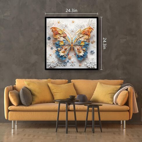 1000 Pcs Butterfly Puzzles for Adults -Challenging Colorful Butterflies Jigsaw Family Wall Art Decor in Saudi Arabia