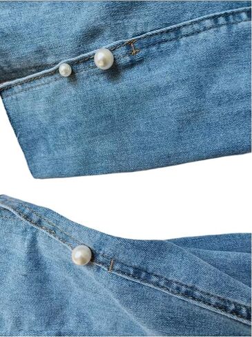 10Pcs 12MM White No Sew Pearl Buttons Reusable Removable Decorative Pins Crafts Brooch Button for Shirt Dress Sweaters Shawl Decorations DIY Crafts in Saudi Arabia