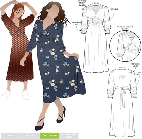 Style Arc Sewing Pattern - Philomena Woven Dress (Sizes 04-16) in Saudi Arabia