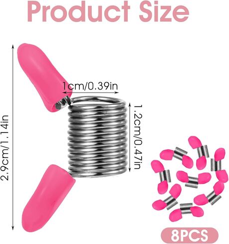 8Pcs Bead Stop, Spring Bead Clamps for Jewelry Making Creative Wire Ends Beaded Clip Jewelry Making Tool to Prevent Beads from Falling for Handmade Bracelets and Necklace in Saudi Arabia