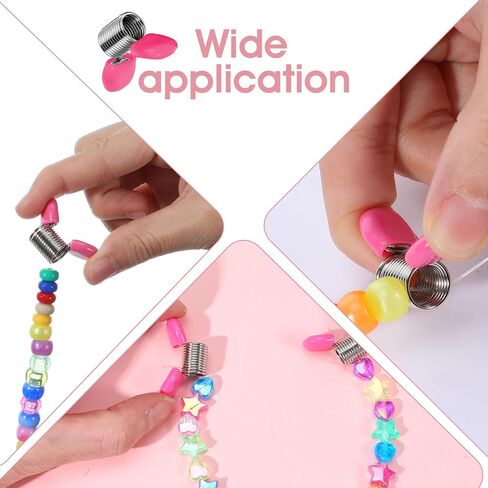 8Pcs Bead Stop, Spring Bead Clamps for Jewelry Making Creative Wire Ends Beaded Clip Jewelry Making Tool to Prevent Beads from Falling for Handmade Bracelets and Necklace in Saudi Arabia