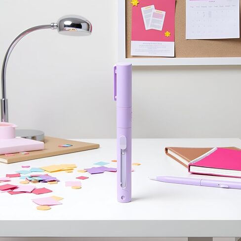 Purple Mini Pen Style Shears,Folding Student Portable Scissor with Cover,Ceramic Pencutter Stainless Steel Shears Office Cutting Tools,Scissors in Saudi Arabia