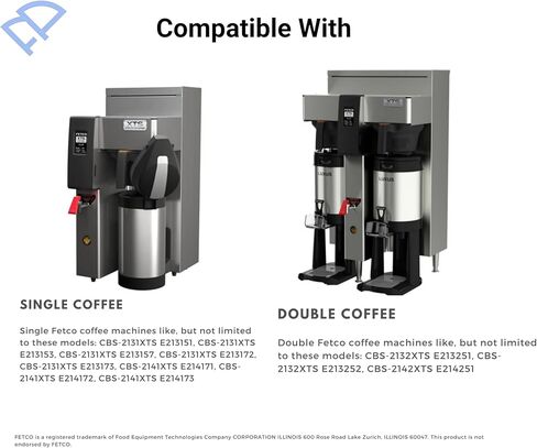 13" x 5" Commercial Coffee Filters - 500 COUNT- FETCO 002 Style - Compatible with Single & Double Pot Brewers - FSC Certified Pure Paper in Saudi Arabia