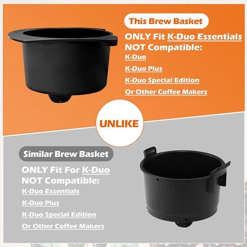 Coffee Brew Basket Replacement for K-Duo Essentials (Only Fit for K Duo Essentials), Coffee Maker Brew Filter Basket in Kuwait