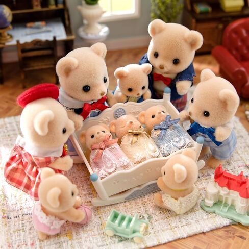 Sylvanian Families Epoch Biscuit Bears Mitsugo Chan Healthy Set, FS-63 ST Mark Certified, for Ages 3 and Up, Toy, Dollhouse in Saudi Arabia