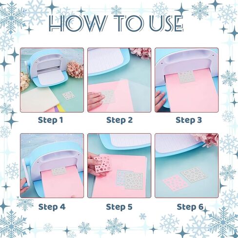 Festival Snow Curl Dies for Card Making, Winter Snow Punching, DIY Photo Album Decorations (11 Shapes) in Saudi Arabia