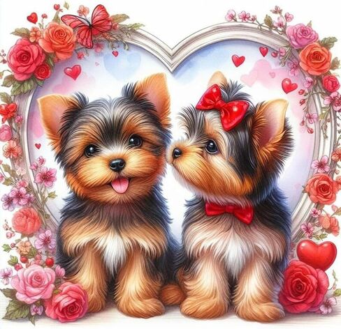 مجموعات الطلاء الماسي من Acudotr للبالغين، مجموعات فنية ماسية خماسية الأبعاد للكلاب للمبتدئين، مجموعات طلاء ماسية كاملة لديكور الحائط المنزلي، 12 × 12 بوصة in Kuwait