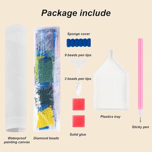 مجموعات الطلاء الماسي من Acudotr للبالغين، مجموعات فنية ماسية خماسية الأبعاد للكلاب للمبتدئين، مجموعات طلاء ماسية كاملة لديكور الحائط المنزلي، 12 × 12 بوصة in Kuwait