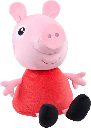 Peppa Pig 2 lb Weighted Large Plush, 12-inch Stuffed Animal, Kids Toys for Ages 2 Up by Just Play in Saudi Arabia