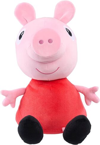 Peppa Pig 2 lb Weighted Large Plush, 12-inch Stuffed Animal, Kids Toys for Ages 2 Up by Just Play in Saudi Arabia