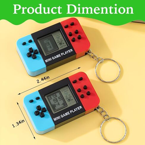 APZ 16 Video Game Party Favors for Kids,Video Game Keychain Party Birthday Supplies,Goodies Bags Stuffer,Carnival Prizes,Treasure Box Toys in Kuwait