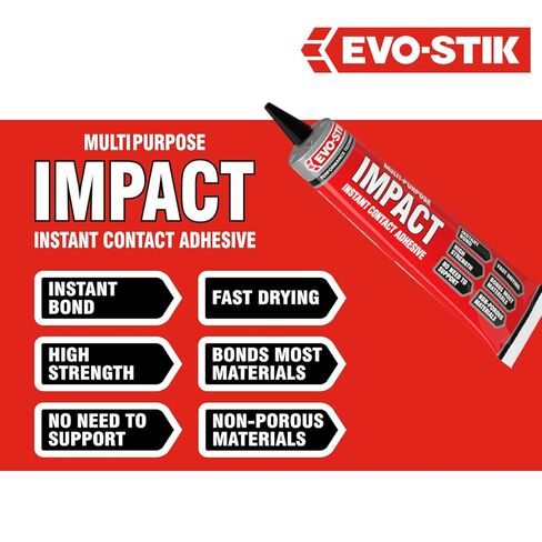 لاصق تأثير EVO-STIK، متعدد الأغراض، لاصق عالي القوة، يربط فورًا عند ملامسته، سريع الجفاف، أنبوب 30 جرام في عبوة فقاعية in Saudi Arabia