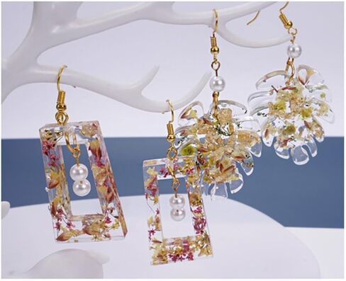 2 Pieces Resin Jewelry Molds Geometric Epoxy Resin Molds Jewelry Making Gift Supplies DIY Craft Necklace Pendant in Saudi Arabia