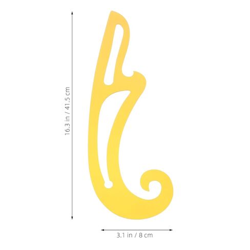 1Pc Sewing Ruler Set French Curve Ruler Drafting Template Tool for Plastic Fashion Design Measuring Pattern Making Metric Curve Shaped Ruling for Sewer Tailor Clothing Fabric in Saudi Arabia