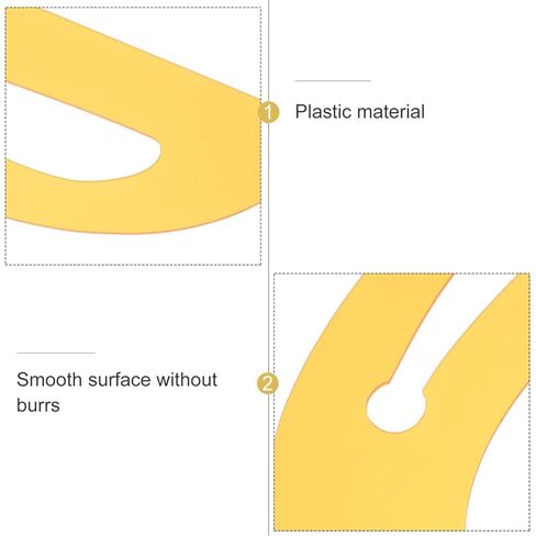 1Pc Sewing Ruler Set French Curve Ruler Drafting Template Tool for Plastic Fashion Design Measuring Pattern Making Metric Curve Shaped Ruling for Sewer Tailor Clothing Fabric in Saudi Arabia