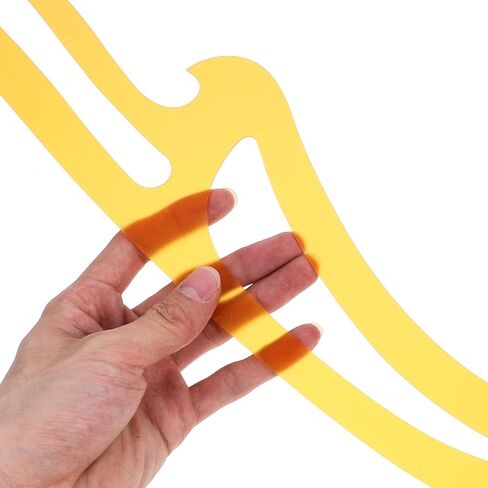 1Pc Sewing Ruler Set French Curve Ruler Drafting Template Tool for Plastic Fashion Design Measuring Pattern Making Metric Curve Shaped Ruling for Sewer Tailor Clothing Fabric in Saudi Arabia