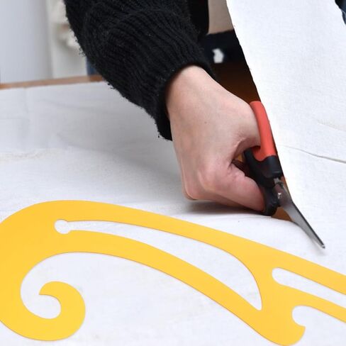 1Pc Sewing Ruler Set French Curve Ruler Drafting Template Tool for Plastic Fashion Design Measuring Pattern Making Metric Curve Shaped Ruling for Sewer Tailor Clothing Fabric in Saudi Arabia