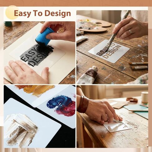 100 Pcs 7.5mil Acetate Stencil Sheets, 4 x 4 Inch Reusable Stencil Paper for Laser Cutting, Translucent Pet Stencils for Painting Wood DIY Craft Paint Template for Wall Home Decor in Saudi Arabia