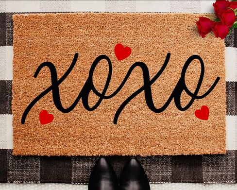 استنسل عيد الحب لسجاد الباب القابل لإعادة الاستخدام، استنسل ممسحة قلب الحب، قوالب رسم XOXO لممسحات الأقمشة الخشبية in Kuwait