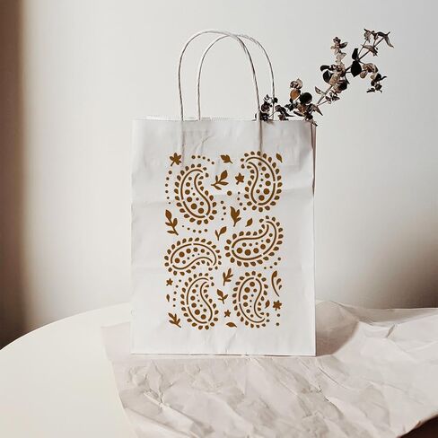 8 قطع من FINGERINSPIRE استنسل رسم بنمط بيزلي مع فرشاة، 8 أنماط DIY ديكور بيزلي استنسل قالب الأزهار موضوع الحيوانات الأليفة رسم استنسل للمشاريع الفنية DIY وديكور المنزل in Saudi Arabia