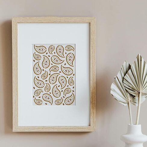 8 قطع من FINGERINSPIRE استنسل رسم بنمط بيزلي مع فرشاة، 8 أنماط DIY ديكور بيزلي استنسل قالب الأزهار موضوع الحيوانات الأليفة رسم استنسل للمشاريع الفنية DIY وديكور المنزل in Saudi Arabia