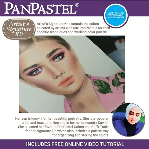 PanPastel Artist Pastels by GOLDEN, Haneen Portrait Set, 10 Color, Professional Artist Pastels, Unique Pan Format (cake-like) in Saudi Arabia