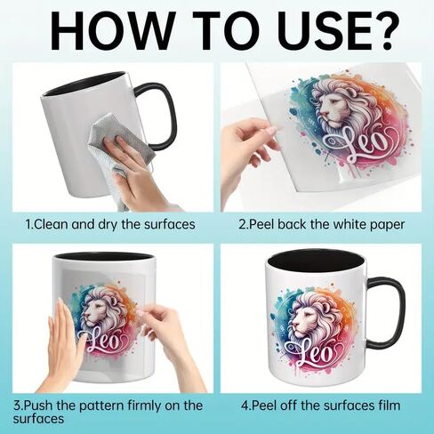 24pcs Zodiac Floral Rose UV DTF Cup Wraps Transfer Waterproof Sticker for Glass Cups Furniture Craft DIY Crafts，Rub on Transfer Stickers for DIY Water Bottle Laptop Decal Wood Car in Saudi Arabia