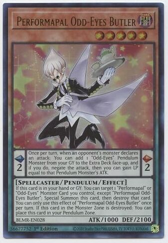 بيرفورمابال Odd-Eyes Butler - BLMR-EN028 - نادر جدًا - الإصدار الأول in Kuwait