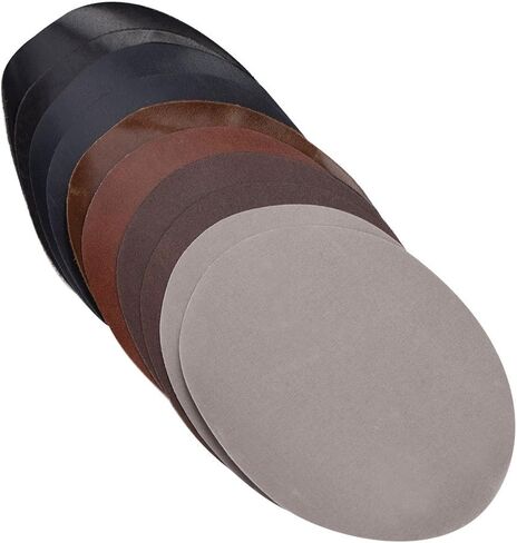 10 Pack Oval Shape PU Leather Patch Repair Sewing Elbow Knee Patches Clothing Accessories, Black Light Gray Dark Blue Brown Dark Brown, for Clothing Trousers Bags in Saudi Arabia