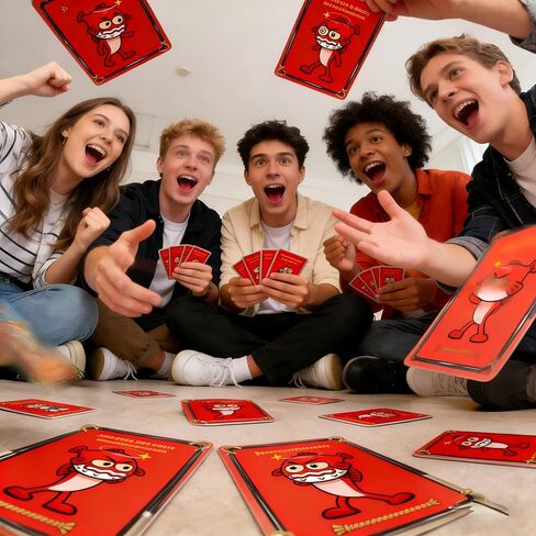 The Grown Up Go Fish! | 2026 New Gameplay Version – Themed Party Game for Adults, Interactive Fun for 2+ Players, Perfect Gag Gift for Friends & Family Game Night | 10 Special Skill/Trap Cards in Saudi Arabia