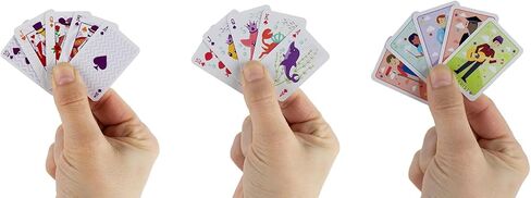 World's Smallest Mini Travel Card Games Bundle Set of 3 Crazy 8's - Old Maid - Go Fish in Kuwait