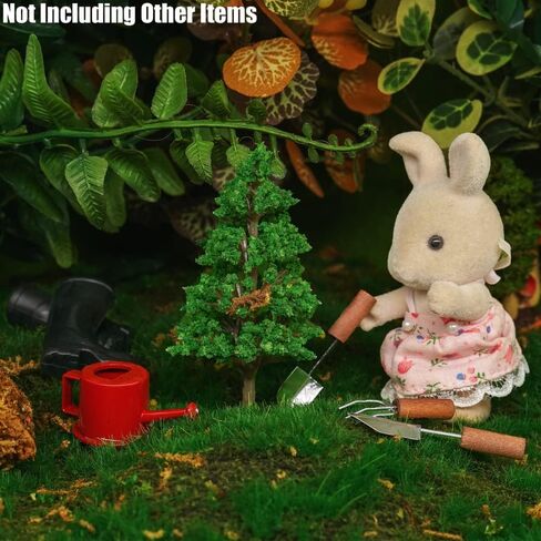 Odoria 1/12 أحذية مطاطية مصغرة مسقاة وأدوات زراعية ملحقات تزيين بيت الدمى in Kuwait