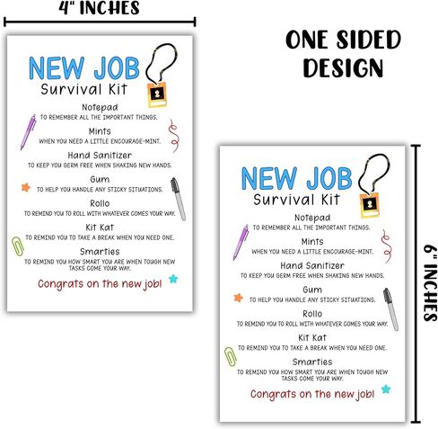 Lashicorn New Job Survival Kit 30pk 4x6 "HR Onboarding Office Management Gift تعيينات جديدة حزمة ترحيب الموظف الوظيفي مكتب البقاء على قيد الحياة التقدير in Saudi Arabia