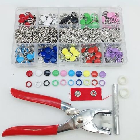 200 PCS Colorful Stainless Steel Buttons, Assorted Sizes Mixed Metal Sewing Buttons, DIY Craft Supplies for Clothing in Saudi Arabia