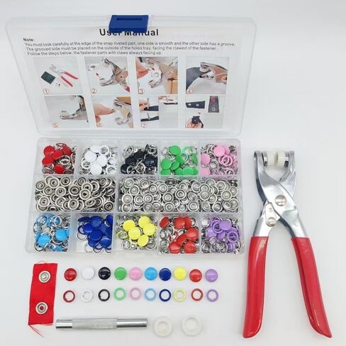 200 PCS Colorful Stainless Steel Buttons, Assorted Sizes Mixed Metal Sewing Buttons, DIY Craft Supplies for Clothing in Saudi Arabia