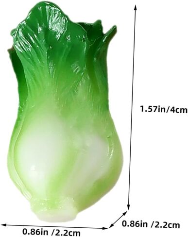 6pcs Miniature Resin Vegetable Models Lifelike Green Vegetable Decor for Dollhouses Home Kitchen for Mini Scene Layouts and Landscape Ornaments in Saudi Arabia