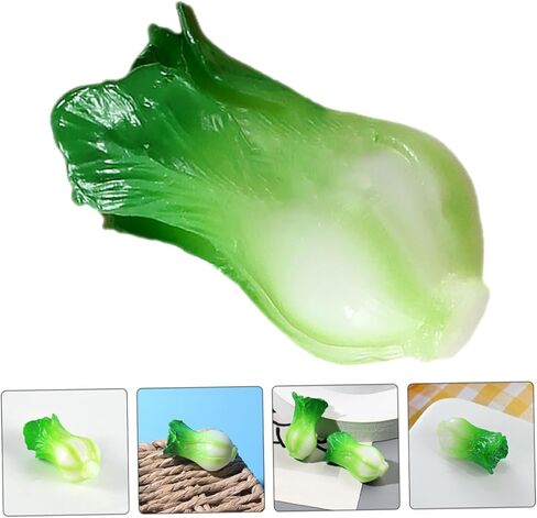 6pcs Miniature Resin Vegetable Models Lifelike Green Vegetable Decor for Dollhouses Home Kitchen for Mini Scene Layouts and Landscape Ornaments in Saudi Arabia