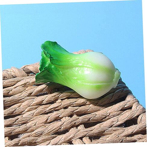 6pcs Miniature Resin Vegetable Models Lifelike Green Vegetable Decor for Dollhouses Home Kitchen for Mini Scene Layouts and Landscape Ornaments in Saudi Arabia