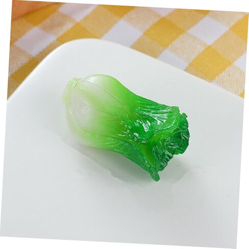 6pcs Miniature Resin Vegetable Models Lifelike Green Vegetable Decor for Dollhouses Home Kitchen for Mini Scene Layouts and Landscape Ornaments in Saudi Arabia